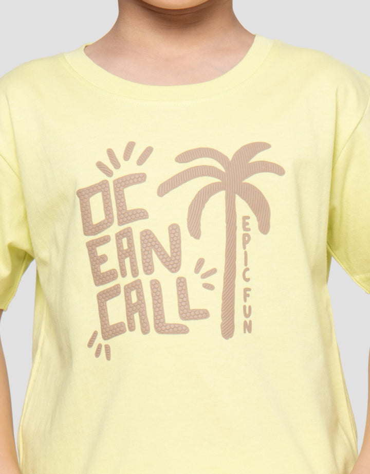 Little M Ocean Call Print Kaos Anak Laki-laki