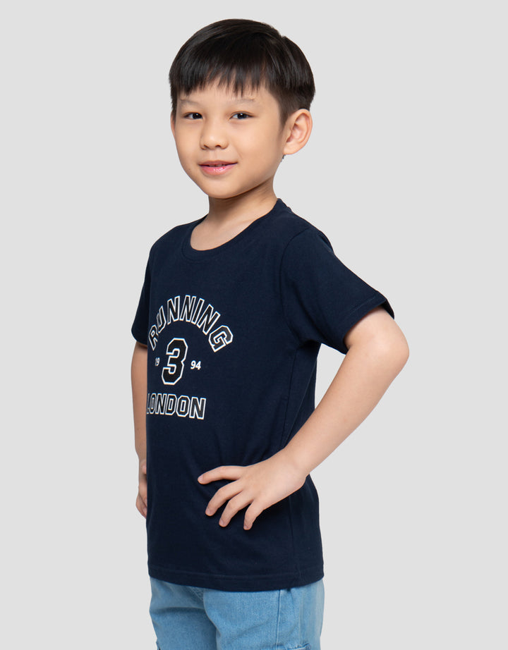 Little M Print Running 3 London Kaos Anak Laki-laki