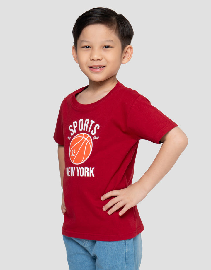 Little M Print Sports Nyc 92 Kaos Anak Laki-laki