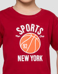 Little M Print Sports Nyc 92 Kaos Anak Laki-laki