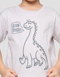 Little M Outline Big Dino Print Kaos Anak Laki-laki