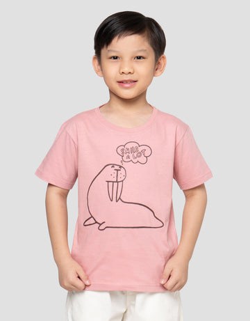 LITTLE M OUTLINE SMILE A LOT PRINT KAOS ANAK LAKI-LAKI
