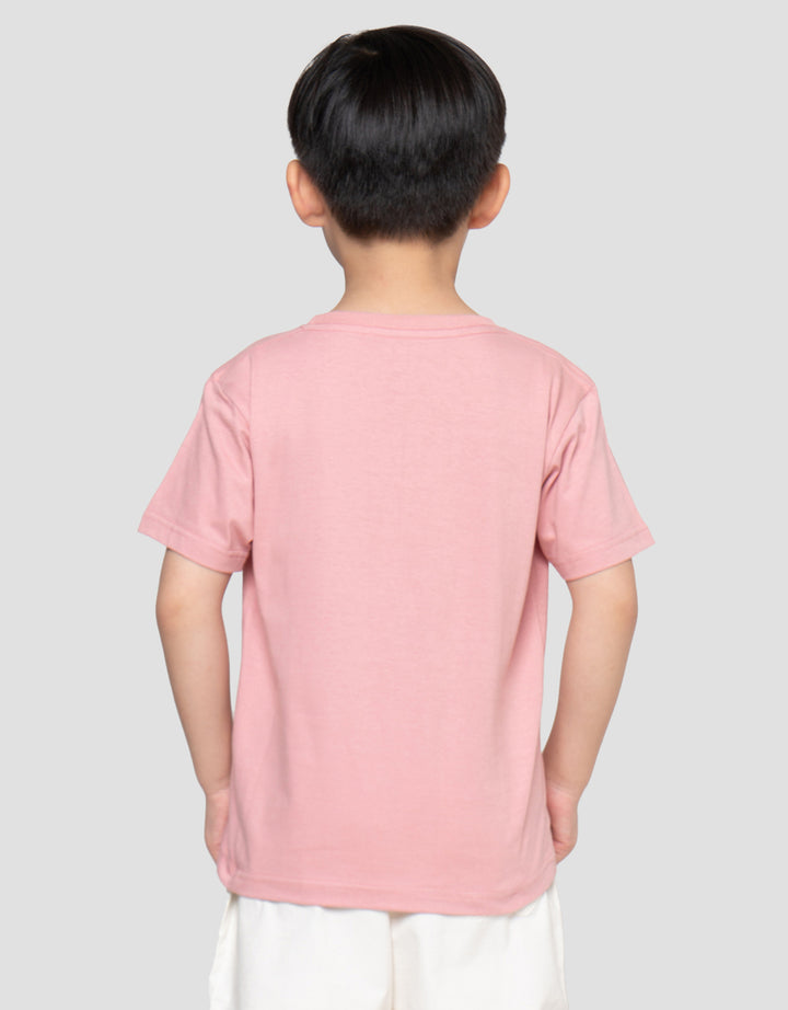 Little M Outline Smile A Lot Print Kaos Anak Laki-laki