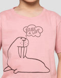 Little M Outline Smile A Lot Print Kaos Anak Laki-laki