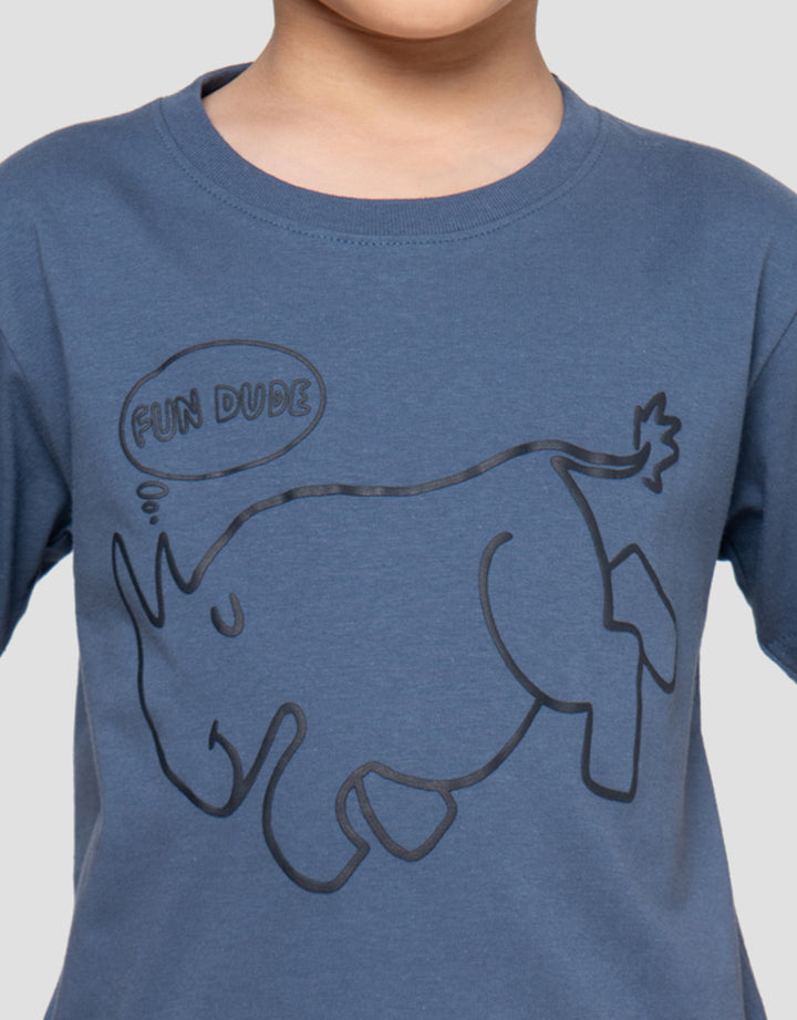 Little M Outline Play Days Print Kaos Anak Laki-laki