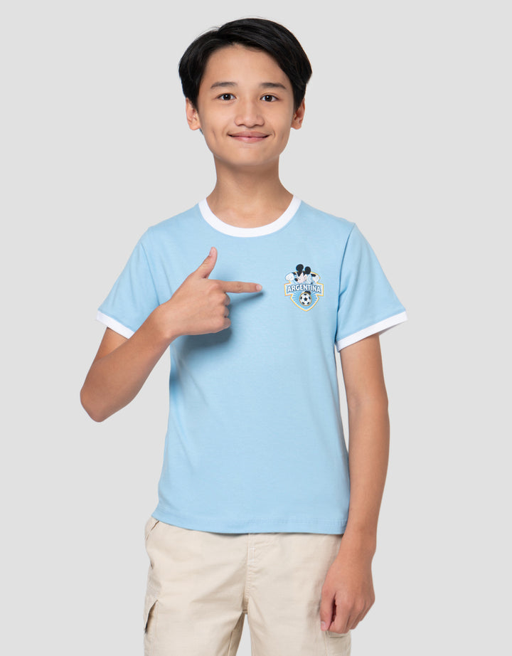 Disney Print Mickey 10 Argentina Kaos Anak Laki-Laki