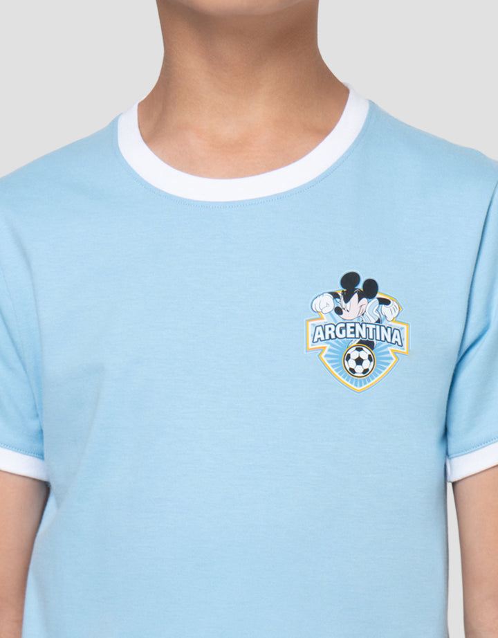 Disney Print Mickey 10 Argentina Kaos Anak Laki-Laki
