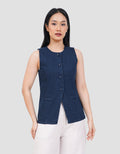 SUKO ROMPI VEST JEANS WANITA