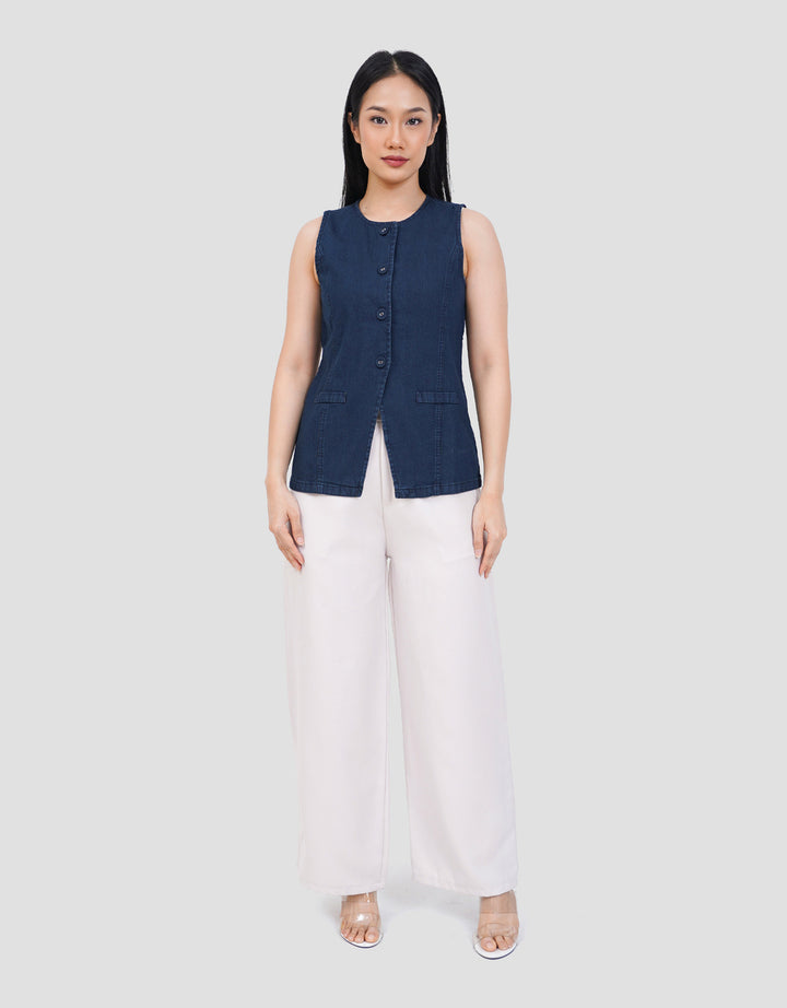 SUKO ROMPI VEST JEANS WANITA