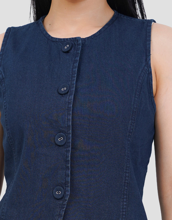 SUKO ROMPI VEST JEANS WANITA
