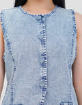 SUKO ROMPI VEST JEANS WANITA