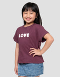 Little M Love Cherry Print Kaos Anak Perempuan