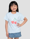 Little M Cherry Cute Print Kaos Anak Perempuan