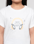 Little M Move Your Body Print Kaos Anak Perempuan