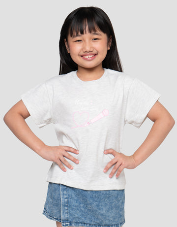 LITTLE M LOVE SONG PRINT KAOS ANAK PEREMPUAN