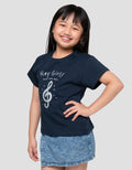Little M Hey Girl Print Kaos Anak Perempuan