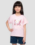 Little M Flower Print Kaos Anak Perempuan