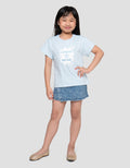 Little M Flower 3 Print Kaos Anak Perempuan
