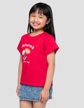 Little M Flower 4 Print Kaos Anak Perempuan