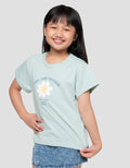 Little M Flower 5 Print Kaos Anak Perempuan
