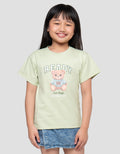 Little M Ready Bear Print Kaos Anak Perempuan