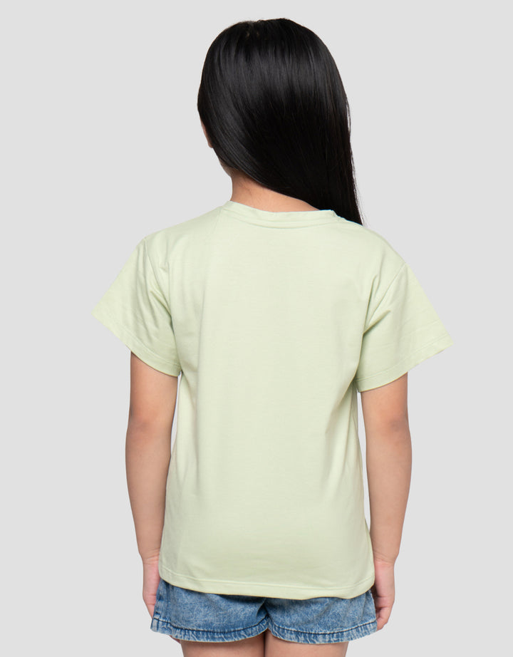 Little M Ready Bear Print Kaos Anak Perempuan
