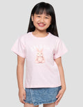 Little M Amour Bunny Print Kaos Anak Perempuan
