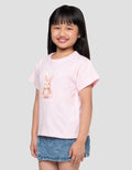 Little M Amour Bunny Print Kaos Anak Perempuan