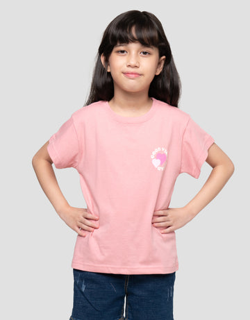 LITTLE M GOOD VIBES PRINT KAOS ANAK PEREMPUAN