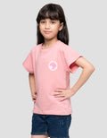 Little M Good Vibes Print Kaos Anak Perempuan