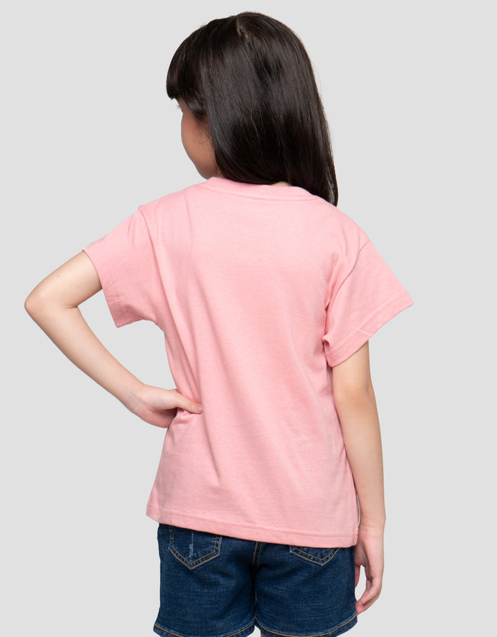 Little M Good Vibes Print Kaos Anak Perempuan