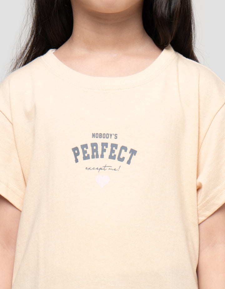 Little M Perfect Print Kaos Anak Perempuan