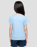 Little M Paris Print Kaos Anak Perempuan