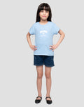 Little M Paris Print Kaos Anak Perempuan