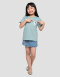 Little M Varsity Number Print Kaos Anak Perempuan