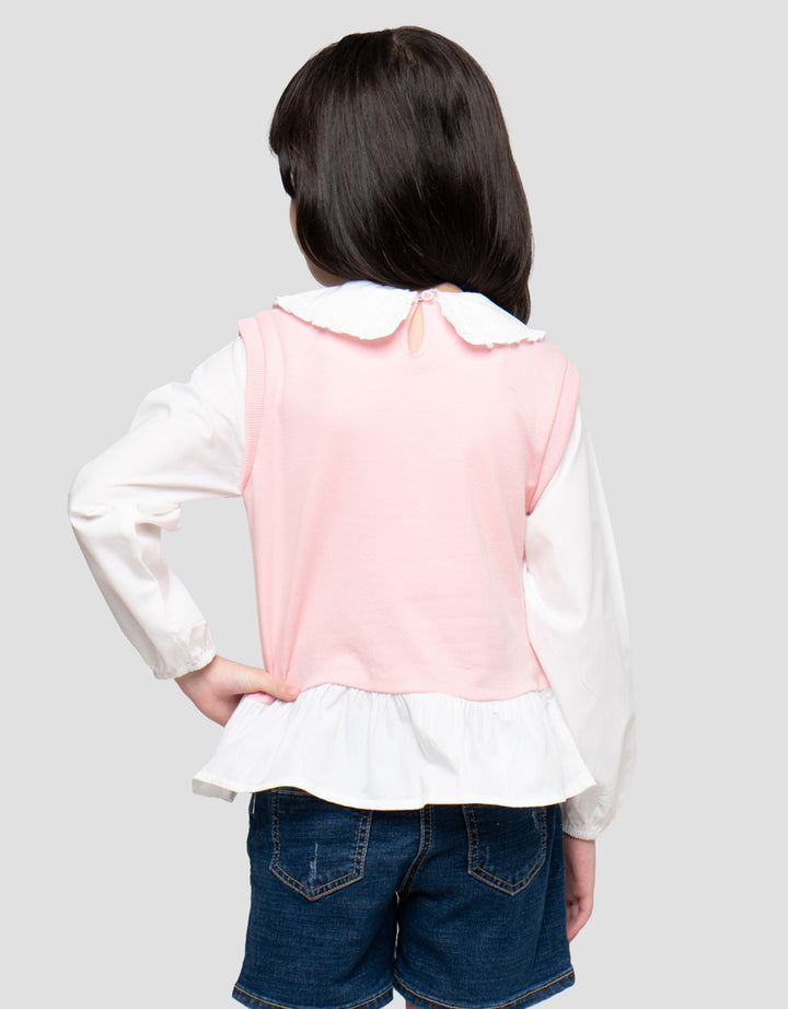 Little M Peterpan Colar Sweater Anak Perempuan
