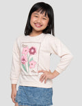 Little M Sweatshirt Crochet Flower Sweater Anak Perempuan
