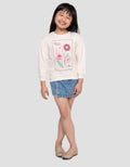Little M Sweatshirt Crochet Flower Sweater Anak Perempuan