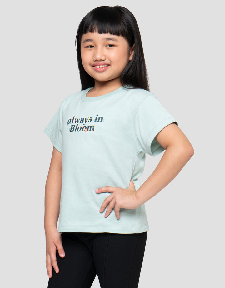 LITTLE M ALWAYS IN BLOOM KAOS ANAK PEREMPUAN