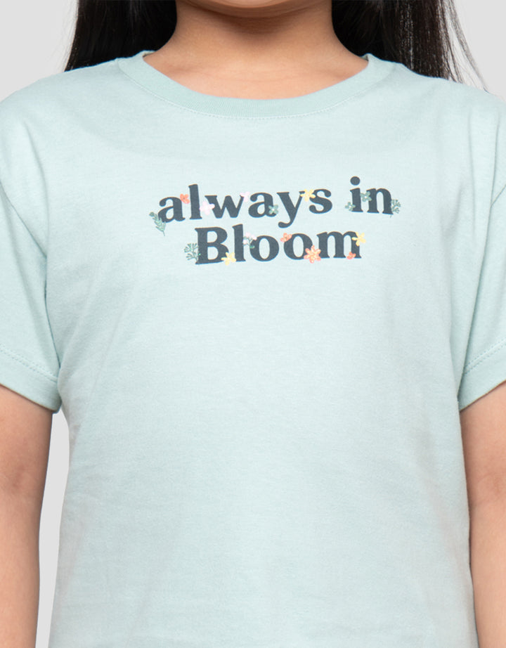 LITTLE M ALWAYS IN BLOOM KAOS ANAK PEREMPUAN