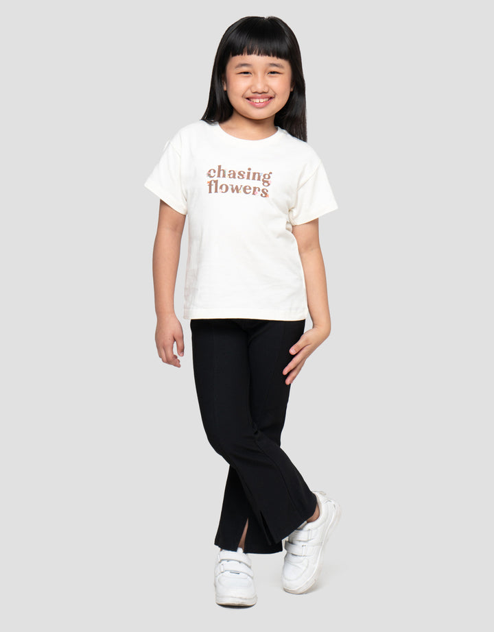 LITTLE M CHASING FLOWER KAOS ANAK PEREMPUAN