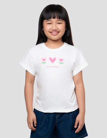 LITTLE M FLOWER KAOS ANAK PEREMPUAN