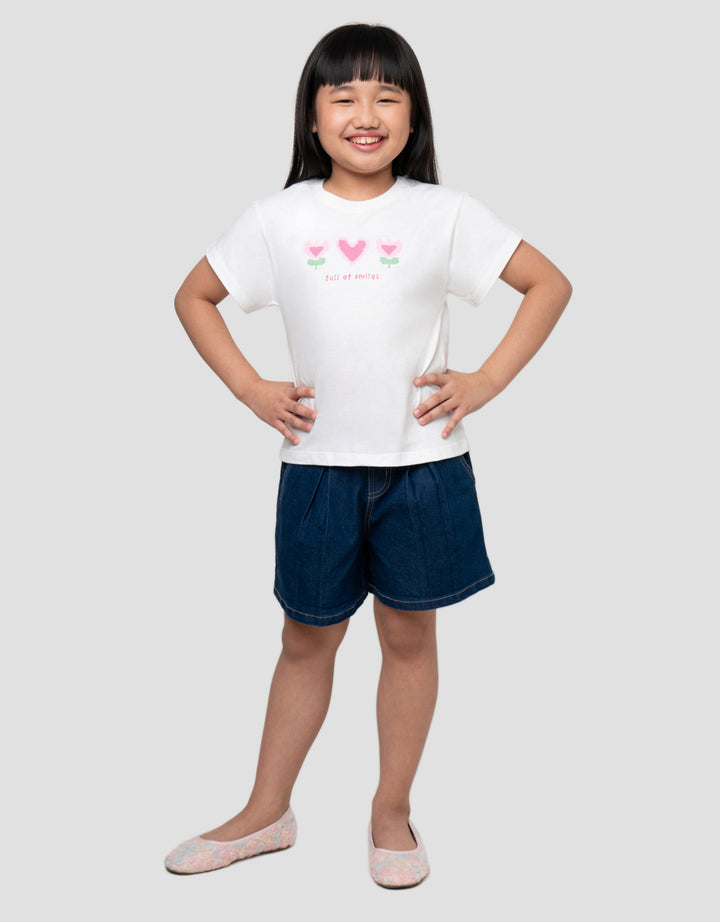 LITTLE M FLOWER KAOS ANAK PEREMPUAN