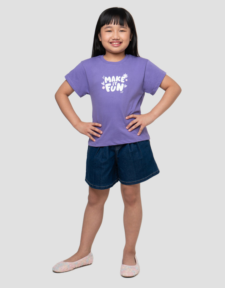 LITTLE M MAKE IT FUN KAOS ANAK PEREMPUAN