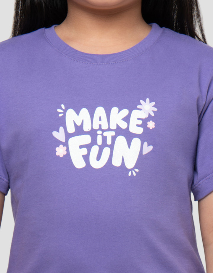 LITTLE M MAKE IT FUN KAOS ANAK PEREMPUAN