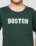 Little M Boston Print Pakaian Setelan Anak Laki-laki