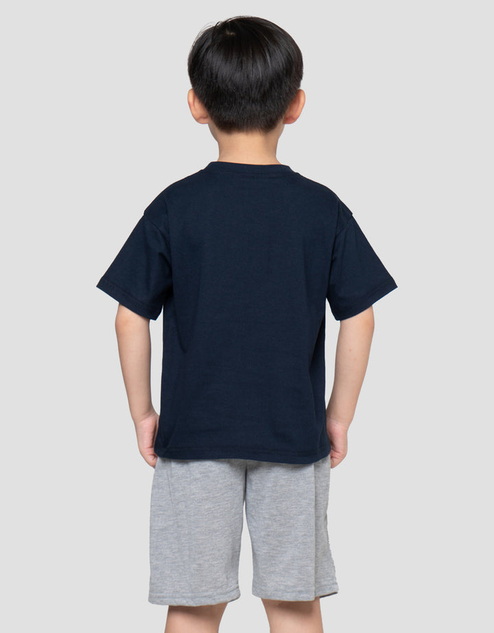 Little M Tractor Club Print Pakaian Setelan Anak Laki-laki