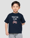 Little M Tractor Club Print Pakaian Setelan Anak Laki-laki