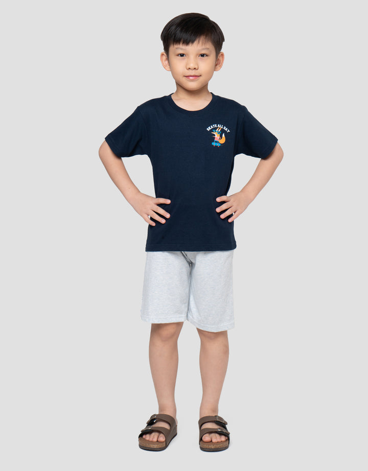 Little M Fox Skate All Day Pakaian Setelan Anak Laki-laki