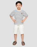 Little M Tex Print Kaos Oversize Anak Laki-laki